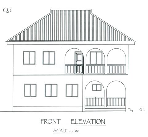 front elevation;