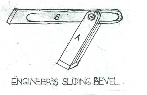 sliding bevel drawing